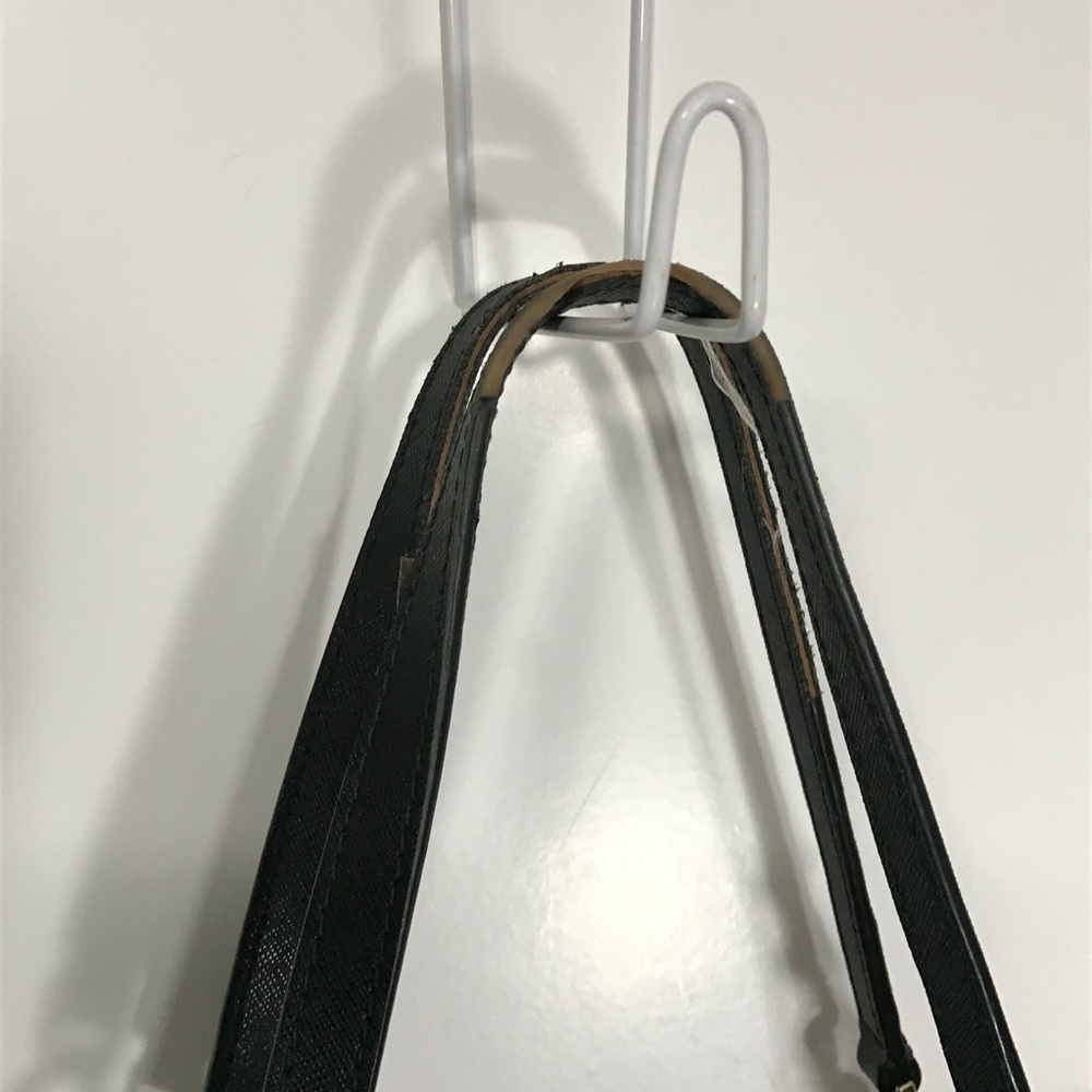 kate spade Large Black Satchel with Beige Bow Trim - Picture 6 of 11